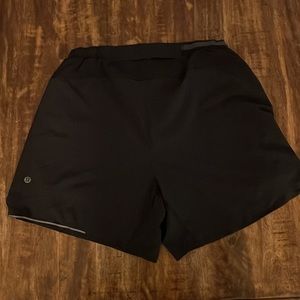 Men’s Lululemon Shorts - Lined- All Black - Large